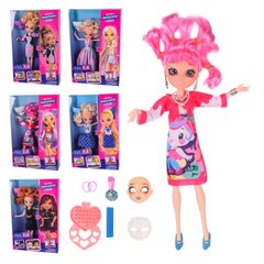 Кукла 3666-7/8/9/10/12 (84шт/2) 5 видов, популярная, меняет макияж и цвет волос. с аксессуарами, в коробке – 21*5.5*32.5 см, р-р игрушки – 26 см купить в Украине