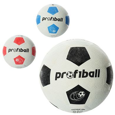 М'яч футбольний VA 0008 розмір 4, гума Grain, Profiball, 3 кольори, сітка, кул., 290 г купити в Україні