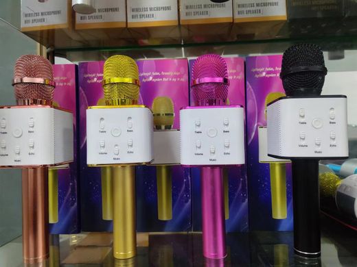 Мікрофон MC02 (50шт) 25см, акум, світло, Bluetooth, USB-вхід, USB-зарядне, 4 кольори, в кор-ці, 25-7 купить в Украине