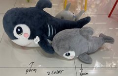 Мягкая игрушка K15248 (80шт) акула 2 цвета 45см купить в Украине