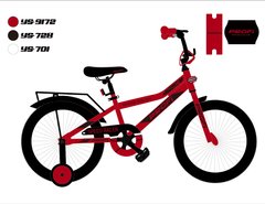 Велосипед дитячий PROF1 12д. Y12311 Speed racer, SKD45, червоний, дзвінок, дод.колеса. купити в Україні