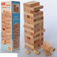 Дерев'яна іграшка Гра MD 2654 Вежа, блоки, 51 шт., кор., 8-28,5-8 см. купити в Україні