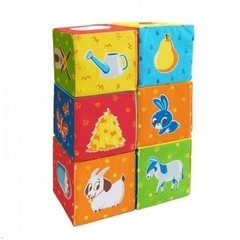 Іграшка м’яконабивна "Набір кубиків" Тваринки на фермі МС 090601-05 купить в Украине