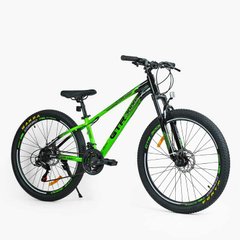 Велосипед Спортивний Corso «GTR-3000» 26" дюймів GTR-4715 (1) ГЛЯНЕЦЬ, рама алюмінієва 13``, обладнання Shimano 21 швидкість, зібран на 75% купити в Україні