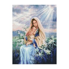 Алмазна мозаїка "Марія з Ісусом у ліліях" 30х40 см купить в Украине