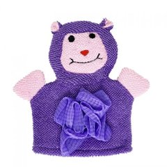 Мочалка-рукавичка "Звірятка", фіолетова купити в Україні