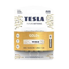 Батарейки TESLA AAA GOLD+ (LR03), 4 штуки купить в Украине
