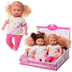 Кукла DEFA 5092 (72шт) мягконабивная, 33см, 6шт(3вида) в дисплее, 36-30-12см купить в Украине