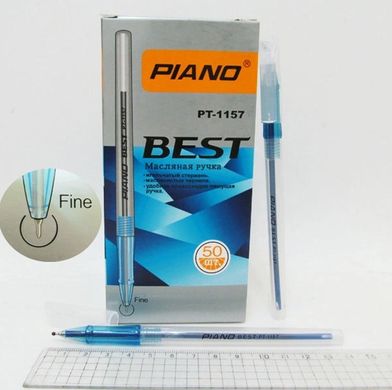 Ручка олійна PT-1157 Piano, синя, ціна за 1 штуку купити в Україні