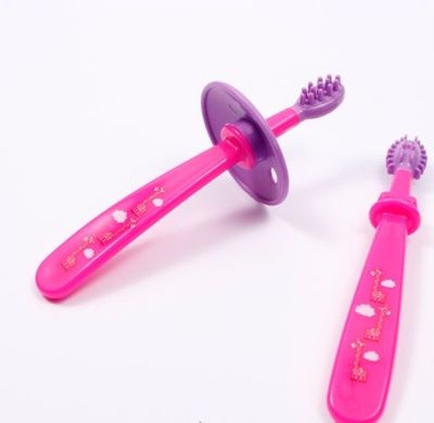 Зубна щітка з обмежувачем, рожевий купити в Україні