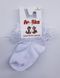 Носки детские с кружевом стрейчевые М18В319К Африка р10, Белый купить в Украине