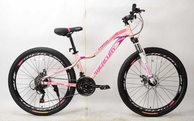 Велосипед Спортивний CORSO «Mercury» 26" дюймов MR-26810 (1) рама алюмінієва 13``, обладнання Shimano 21 швидкість, зібран на 75% купить в Украине