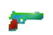 Пістолет 0223-1 звук, світло, на батарейках, у пакеті (6974902260012) Зелёный купити в Україні