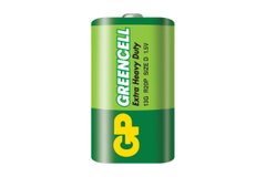Батарейка GP R20 D Greencell, ціна за 1 батарейку (4891199000881) купити в Україні