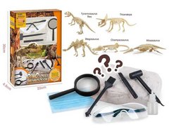 Розкопки динозаврів 80100 (48) гіпсова плита, інструменти для розкопки, в коробці купити в Україні