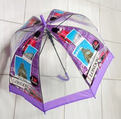 Зонтик детский MK 3617-2 London, клеенка Фиолетовый купить в Украине