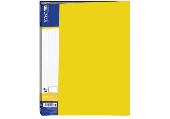 Папка з 40 файлами А4 E30604 Economix (4044572306043) Жёлтый купити в Україні