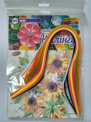 Набор для квиллинга №6 "Неон" 6 цветов 110шт/5мм/420мм НК-6 Колорит купить в Украине