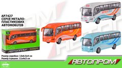 Автобус метал AP7427 Автопром, в коробці 13 * 4 * 11см (6965026652678) Белый купити в Україні