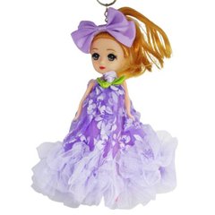 Кукла-брелок з бантом "Роза", бузкова купити в Україні