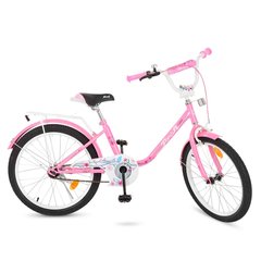 Велосипед детский PROF1 20д. Y2081 (1шт) Flower, розовый,звонок,подножка купить в Украине