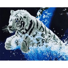 Набір для розпису по номерах Білий тигр Strateg розміром 40х50 см (GS045) купить в Украине