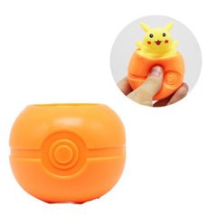 Іграшка-антистрес "Покемон у покеболі", помаранчевий