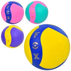 М'яч волейбольний MS 3957 (24шт) офіційний розмір, ПУ, 260-280г, неон, 4кольори, ігла, сітка, в пакеті купить в Украине