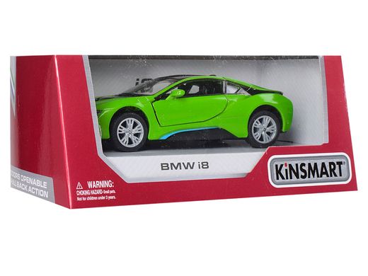 Машинка металева KT 5379 WA KINSMART BMW i8, інерція, в коробці (6903192694016) Зелёный купити в Україні