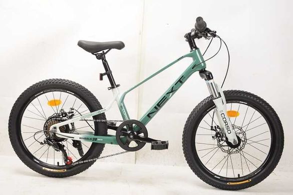 Дитячий спортивний велосипед 20" дюймів Corso «Next» NX-20426 (1) магнієва рама, Shimano Revoshift 7 швидкостей, зібраний на 75% купити в Україні