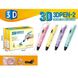 3D ручка 168-Y 19см, тип філамента (пластик) - PLA (4цвета), USBшнур (6903317384365) Микс