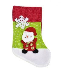 Рождественский носок для подарков "Снеговик" купить в Украине