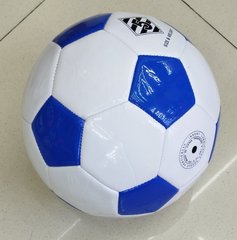 Мяч футбольный арт. FB24327 (100шт) №4, PVC, 230 грамм, MIX 3 цвета, сетка+игла купить в Украине