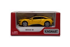 Машинка металлическая KT 5379 WA KINSMART BMW i8, инерция, в коробке (6903192694016) Жёлтый купить в Украине