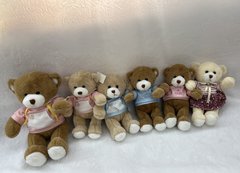 М'яка іграшка арт. K15324 (100шт) ведмедик в одязі, мікс 30 см купити в Україні