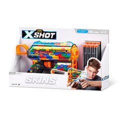 Швидкострільний бластер X-SHOT Skins Flux Striper (8 патронів), 36516K купити в Україні