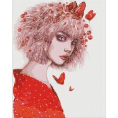 Набір з алмазною мозаїкою "Поцілунок метеликів" 40х50см купити в Україні