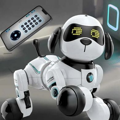 Інтерактивний собака-робот на д/в K36, прогамування, звук, світло, Bluetooth, акумулятор, USB, в коробці (6903317586585) купити в Україні