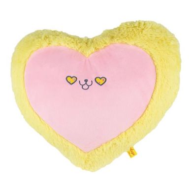 М'яка іграшка Подушка серце кіт жовто-рожева арт.KD657 Kidsqo купити в Україні