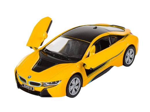 Машинка металлическая KT 5379 WA KINSMART BMW i8, инерция, в коробке (6903192694016) Жёлтый купить в Украине