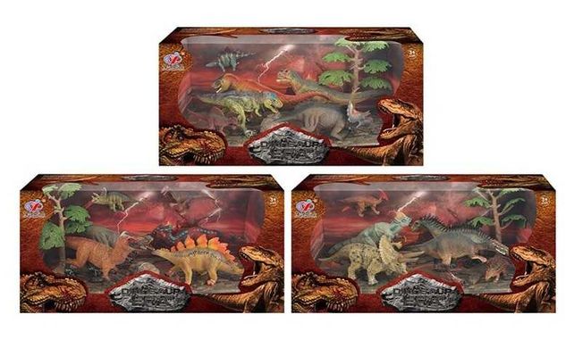 Набір динозаврів Q 9899-225 (12/2) 3 види, в коробці