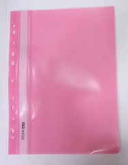Скоросшиватель пластиковый Economix E31510 А4 с перфорацией глянец Розовый купить в Украине