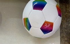 Мяч футбольный арт. FB1445 (60шт) №5, PU, 320 грамм, MIX 4 цвета,сетка+игла купить в Украине
