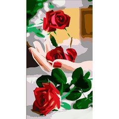 Картина по номерам "Роза на руке" 50х25 см купить в Украине