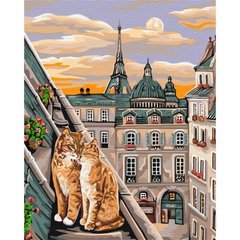 Картина за номерами: Котяча ніжність в Парижі купить в Украине
