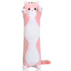 Мʼяка іграшка-обіймашка "Кіт-батон", рожевий купити в Україні