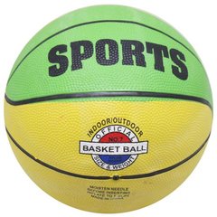Мяч баскетбольний жовтий+зелений купить в Украине