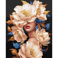 Картина за номерами з фарбами металік "Квіткова красуня" 40х50 см купити в Україні