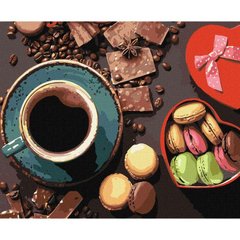 Картина по номерам "Сладости к кофе" купить в Украине