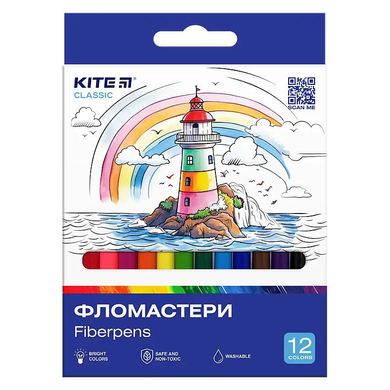 Фломастери, набiр 12 шт. Kite Classic купити в Україні